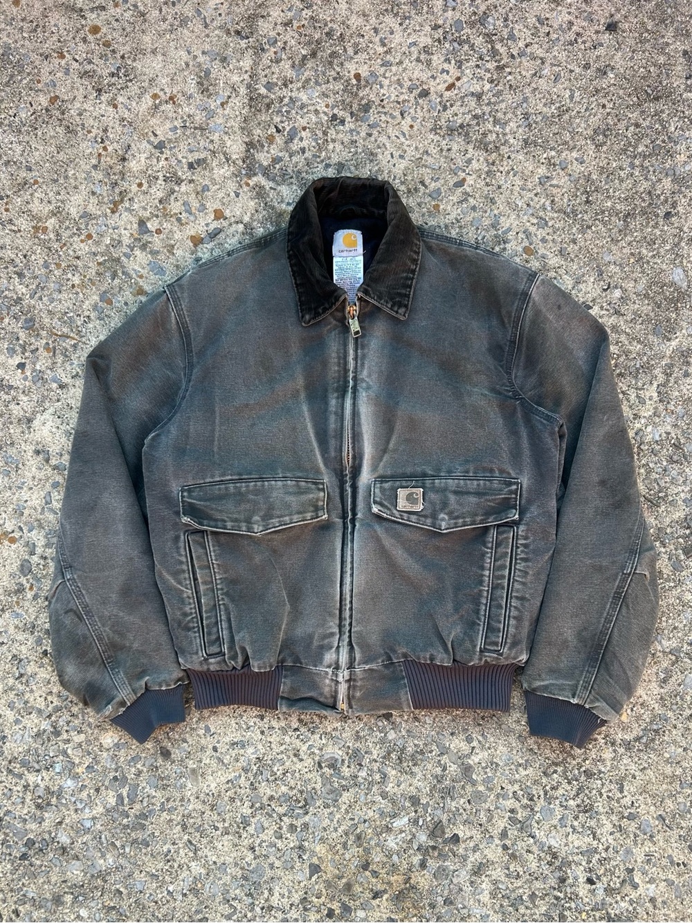 Carhartt Men's Faded Brown Bomber Jacket